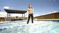Jade takes a Pool Dip in a Business Outfit