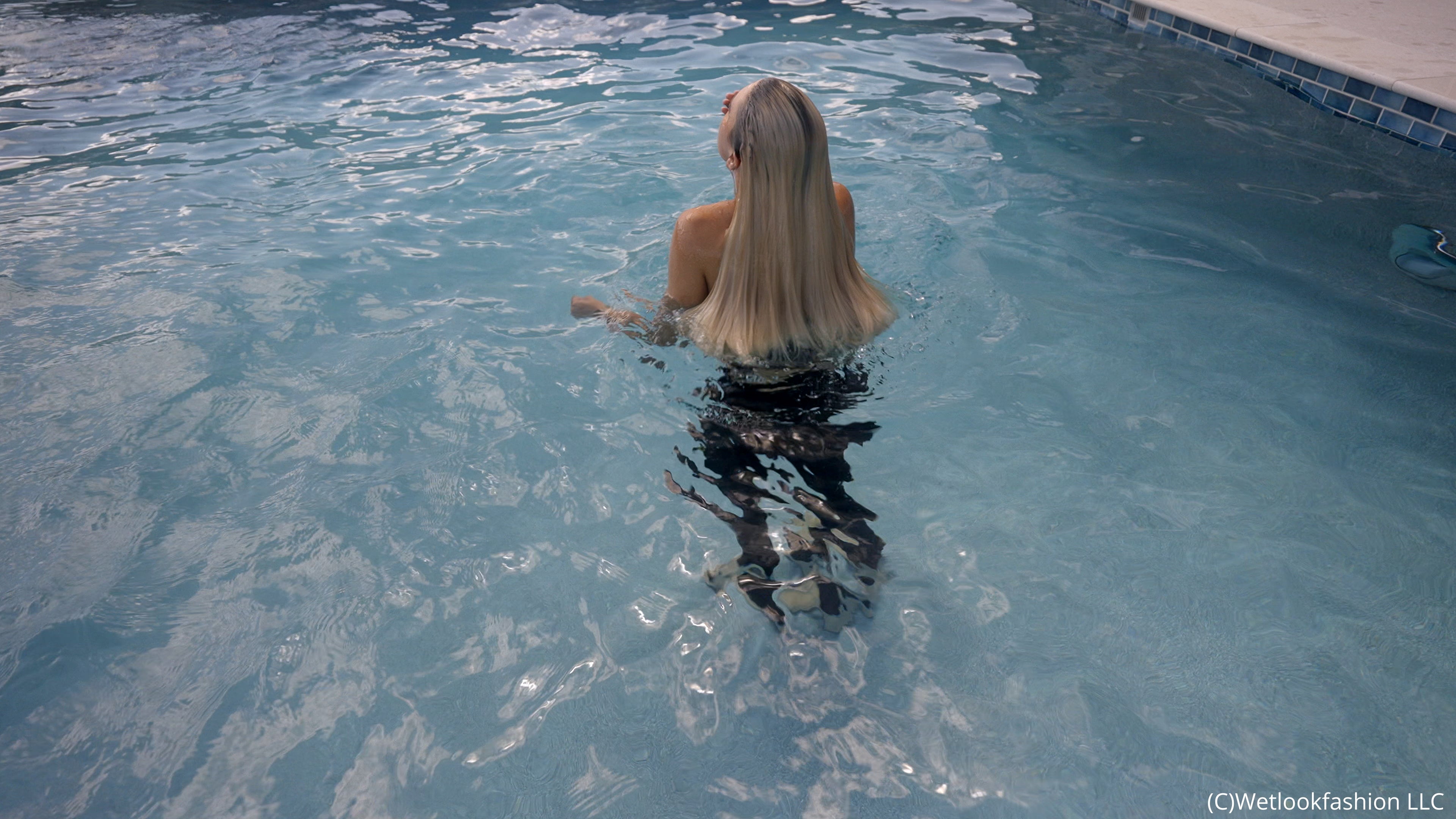 Ivy Goes for a Swim in Leather Pants, Heels and a Top