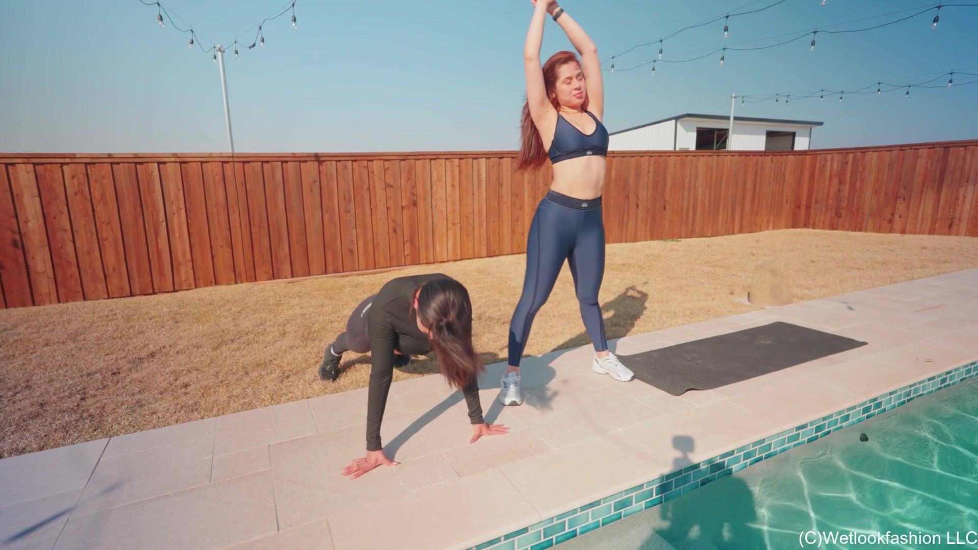 Alexandra and Samantha Have a Wet Workout