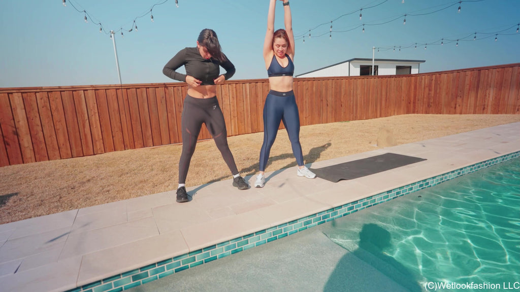 Alexandra and Samantha Have a Wet Workout