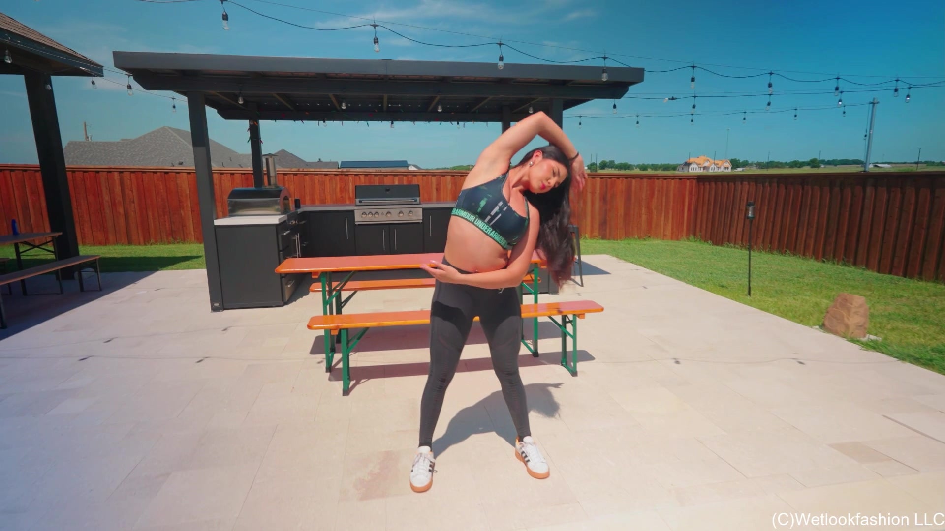 Alexandra Gets Wet for the First Time in a Hot Workout Set