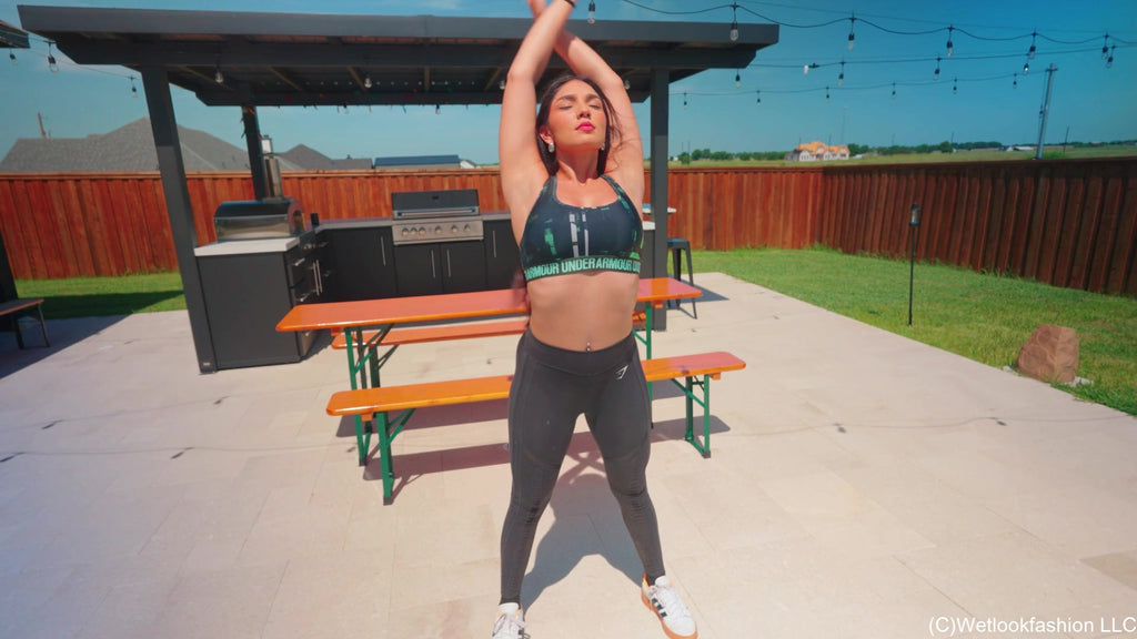 Alexandra Gets Wet for the First Time in a Hot Workout Set