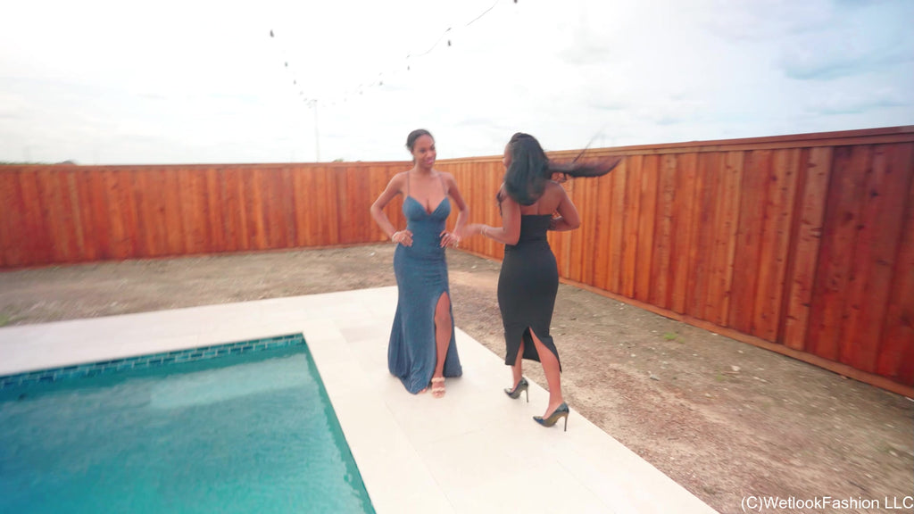 Amy and Naomi Are Having a Friendly Water Fight