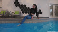 Bella-Seductive Swim in Jeans and Crop Top