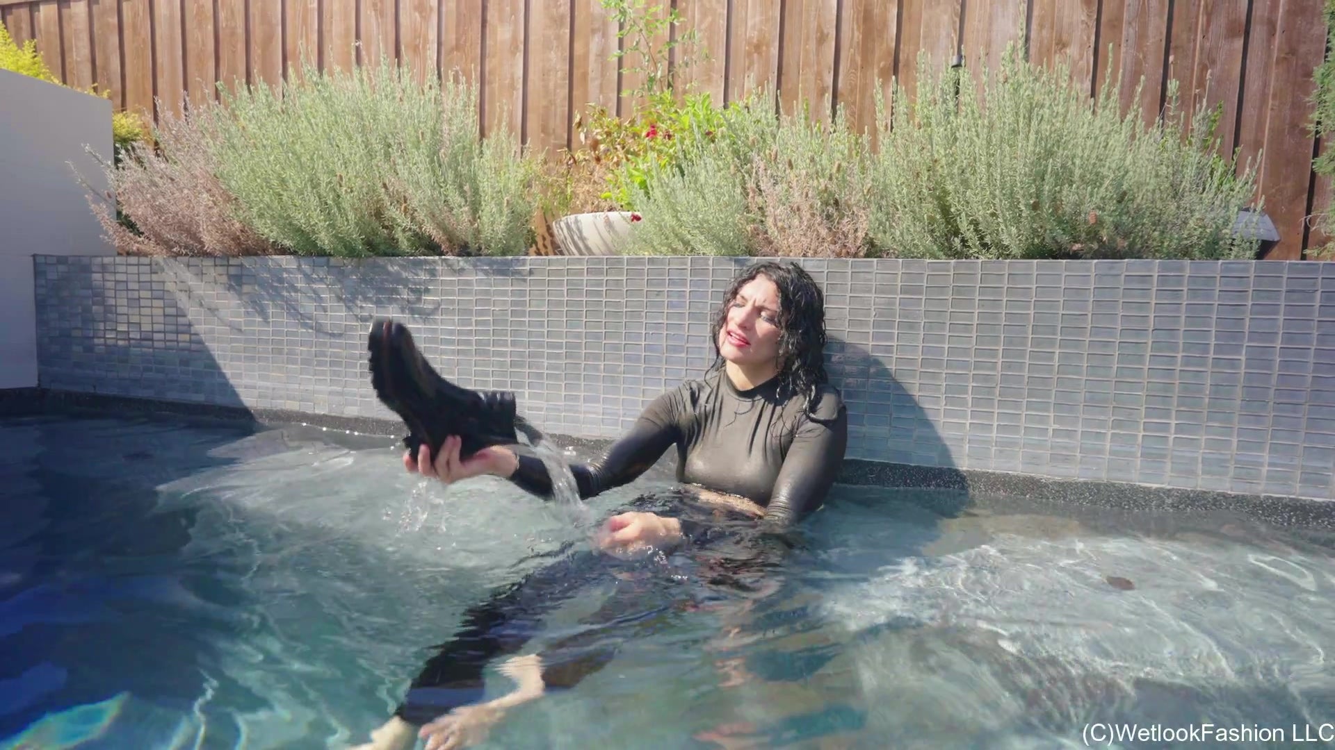 Bella - Winter Swim with a Down Jacket