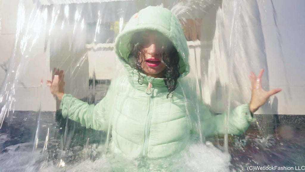 Bella - Winter Swim with a Down Jacket