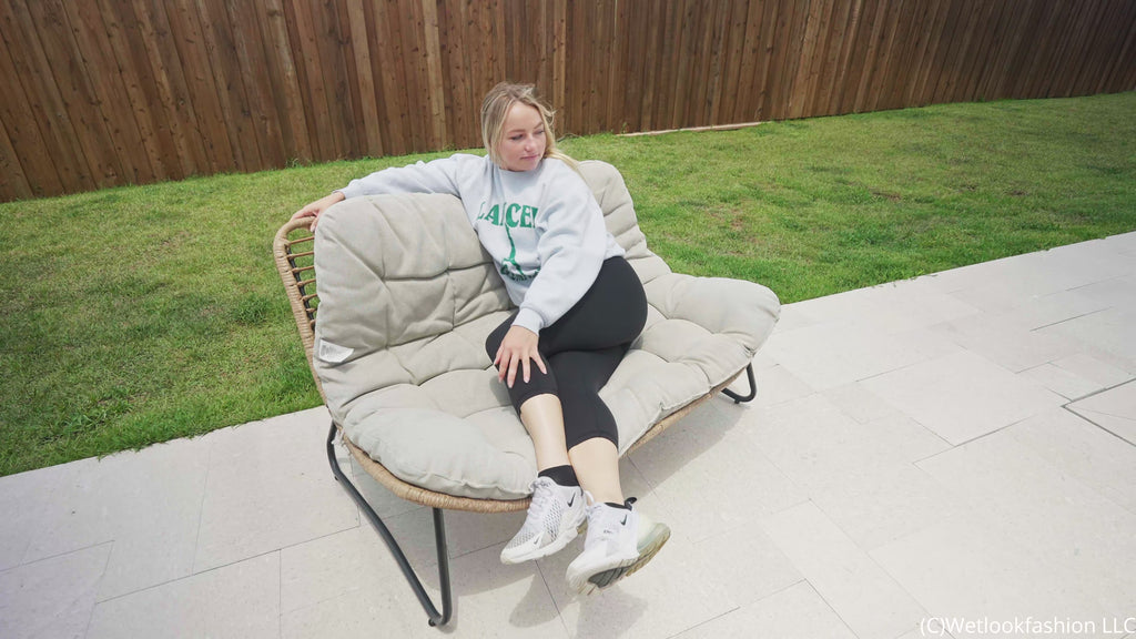 Brinley Cools off after Her Workout