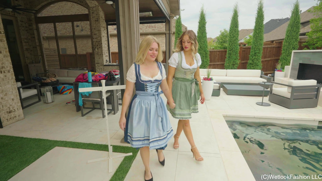 Camille and Summer Have an Affectionate Pool Moment