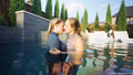 Camille and Summer Wetlook Pool Romance