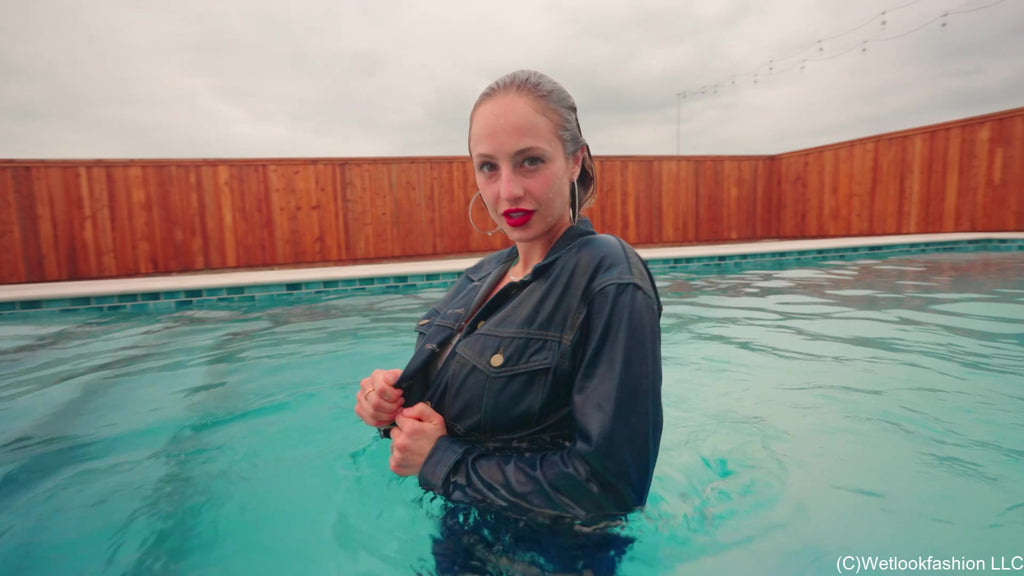 Camille and Tiffany Have a Clothed Pool Date