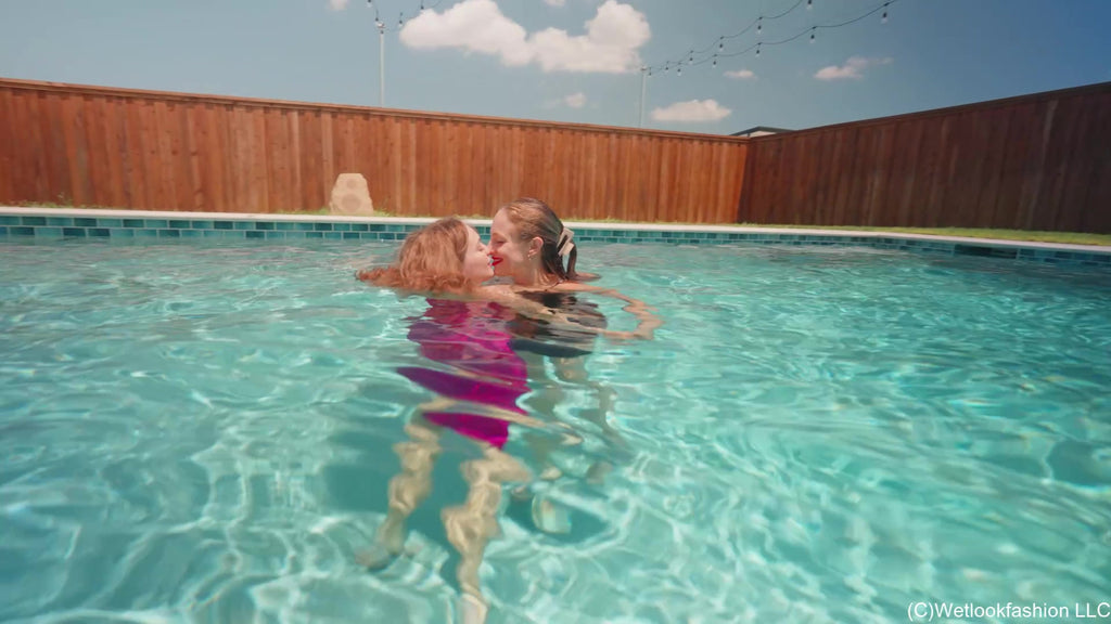 Camille and Tiffany Have a Wet Pool Fling after Clubbing
