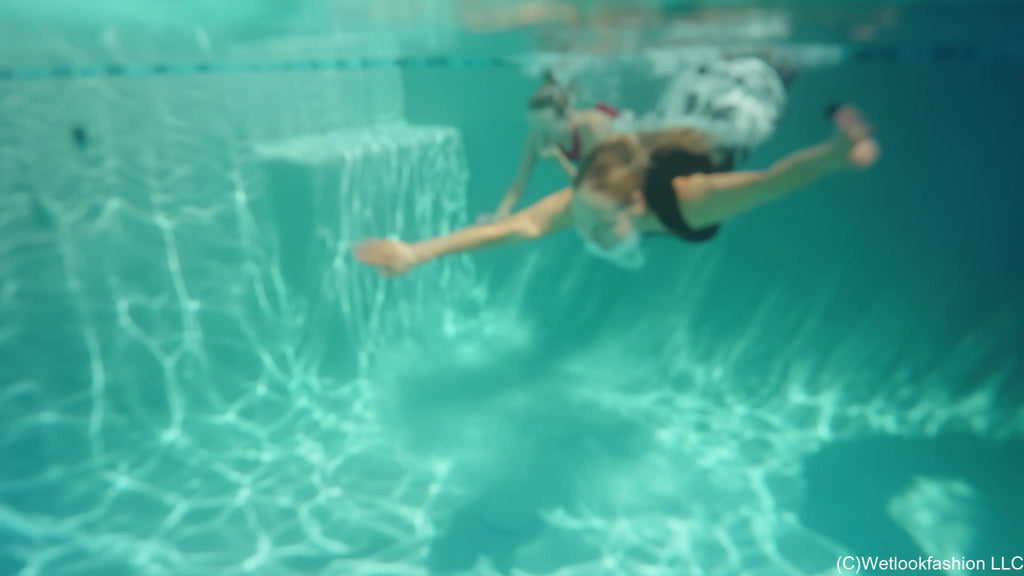 Camille and Tiffany Have Some Fun in the Pool