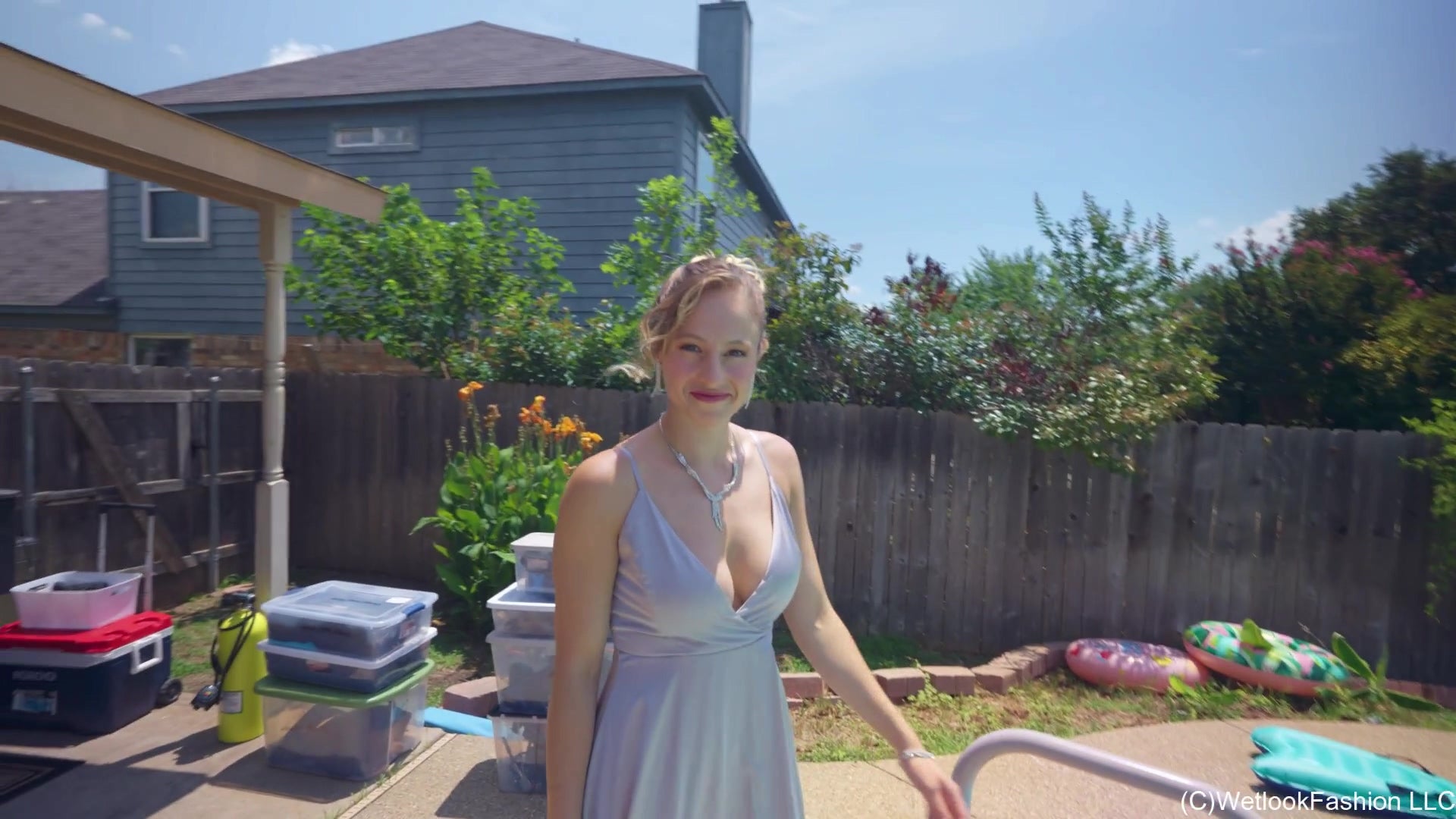 Camille Is Scuba Diving in an Evening Gown