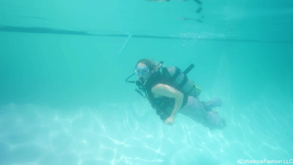 Camille Is Scuba Diving in an Evening Gown