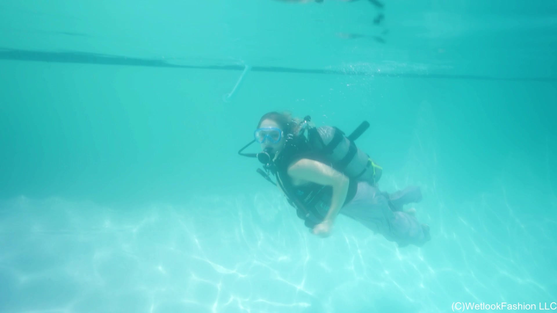 Camille Is Scuba Diving in an Evening Gown