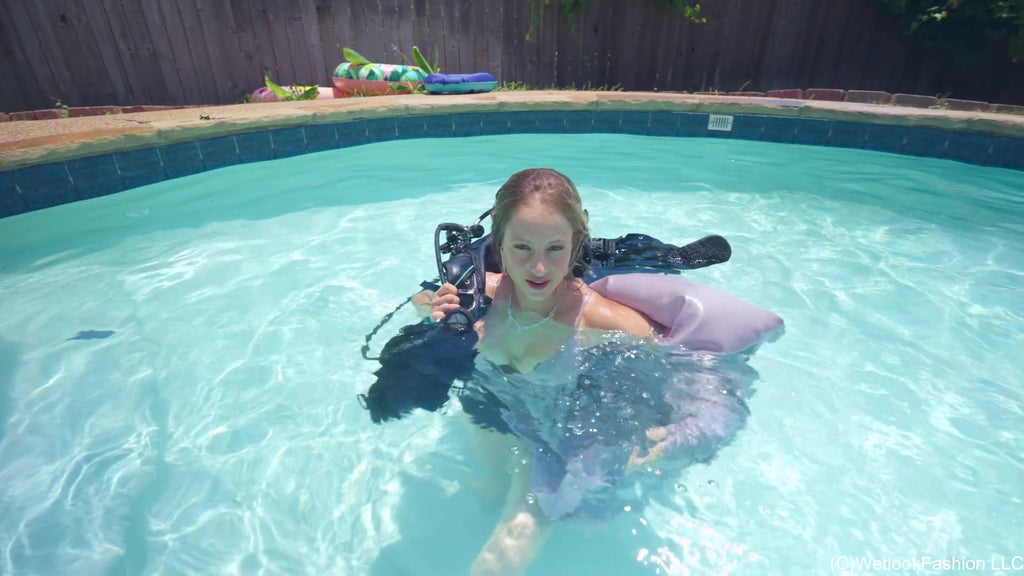 Camille Is Scuba Diving in an Evening Gown