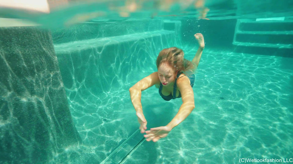 Camille Takes a Dip in Denim Dungarees
