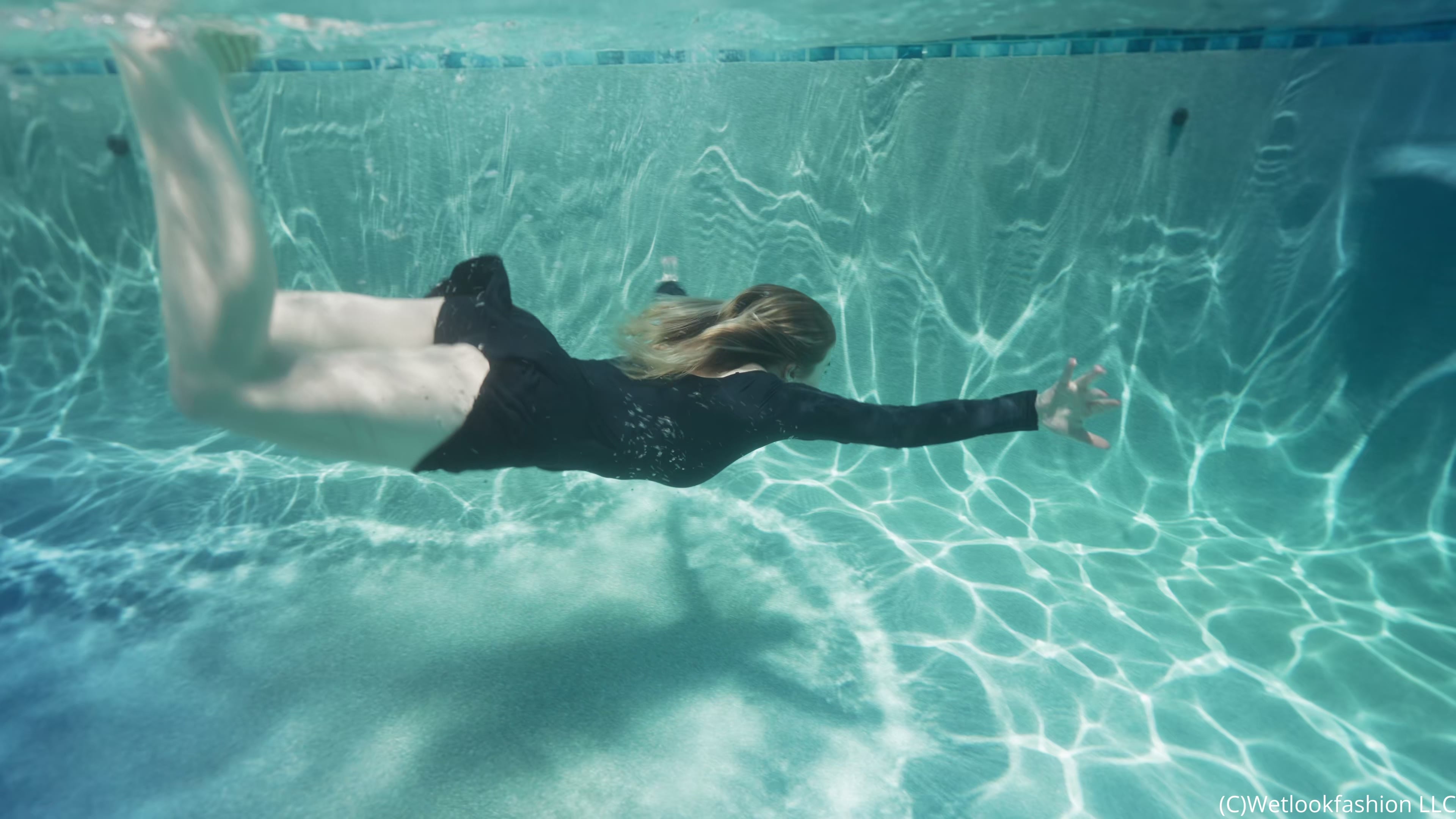 Casey Gets Wet in a Little Black Dress