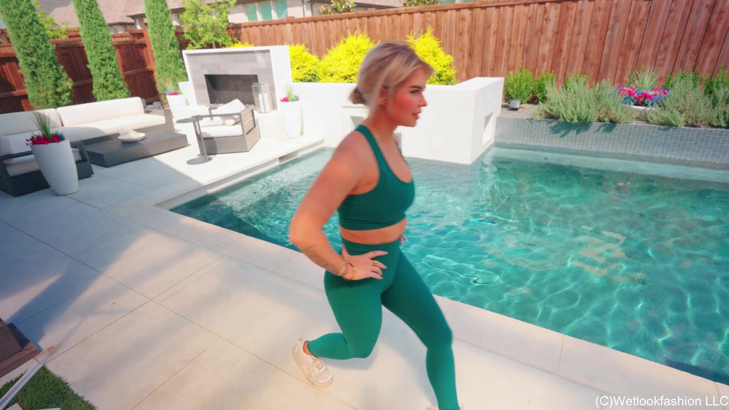 Casey Has a Wet Workout