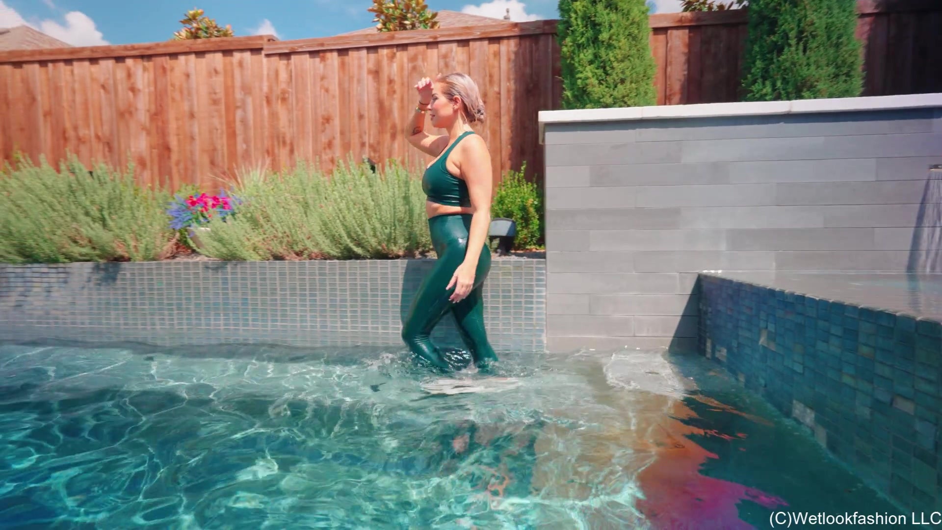 Casey Has a Wet Workout