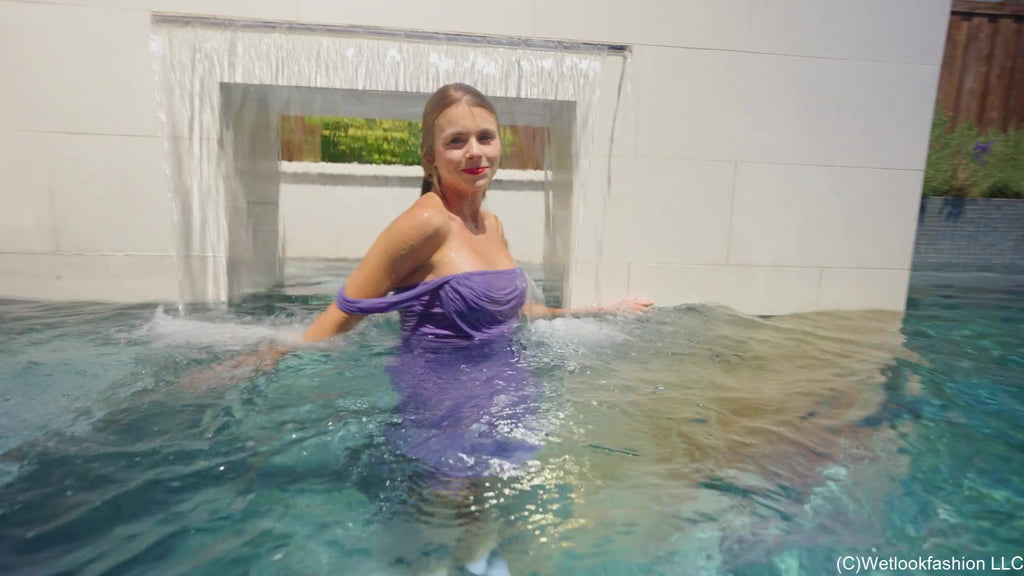 Hot and Elegant Pool Time with Joy