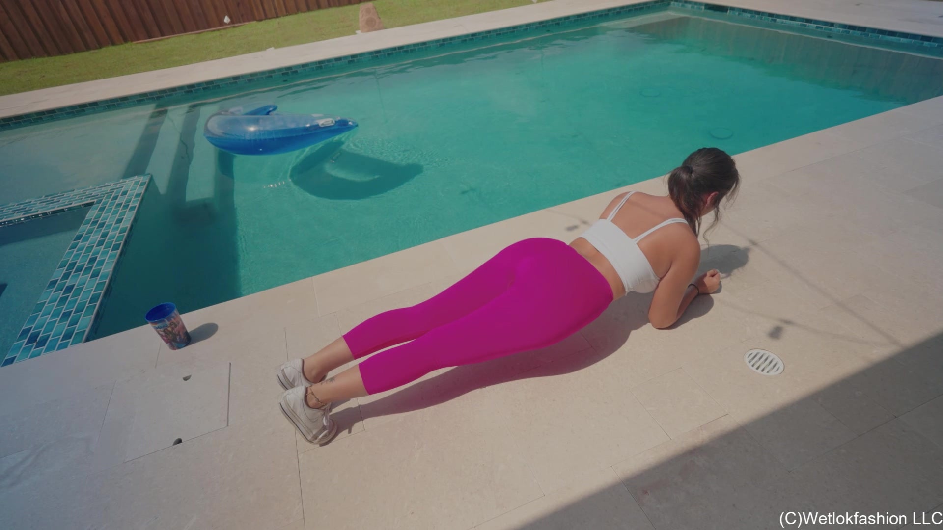 Iris Has a Wet Workout in Pink