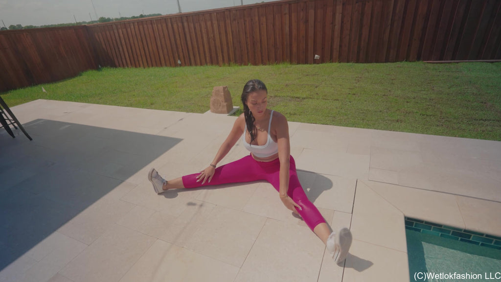 Iris Has a Wet Workout in Pink