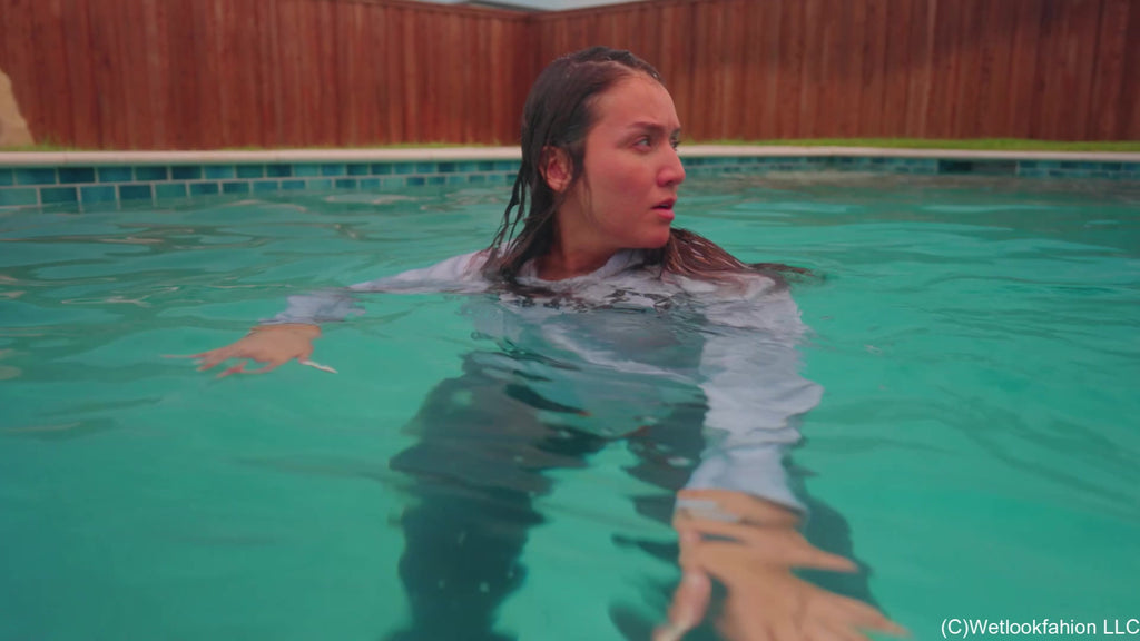 Iris Is Hiding in the Pool from an Intruder