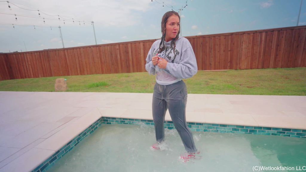 Iris Is Hiding in the Pool from an Intruder