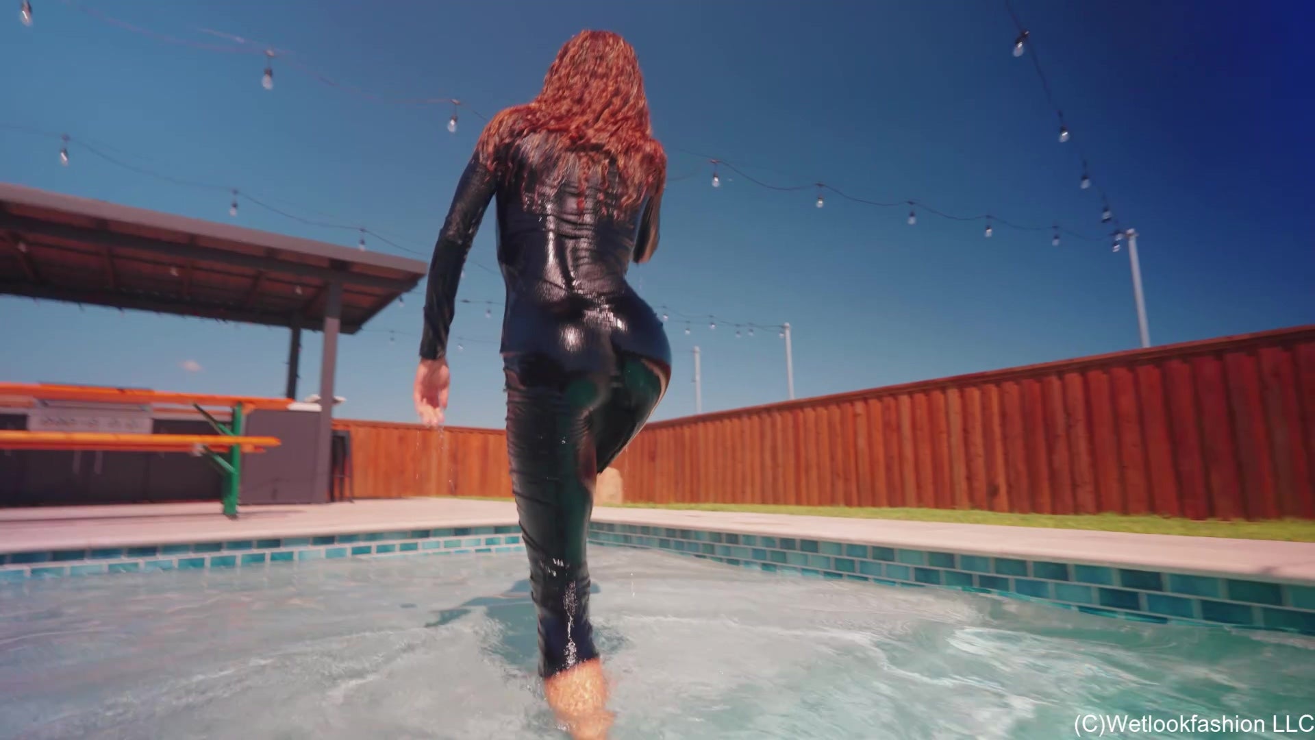 Jasmine Gets Soaked Wearing a Maxi Dress