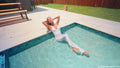 Jasmine Gets Wet in a White Jumpsuit and Heels