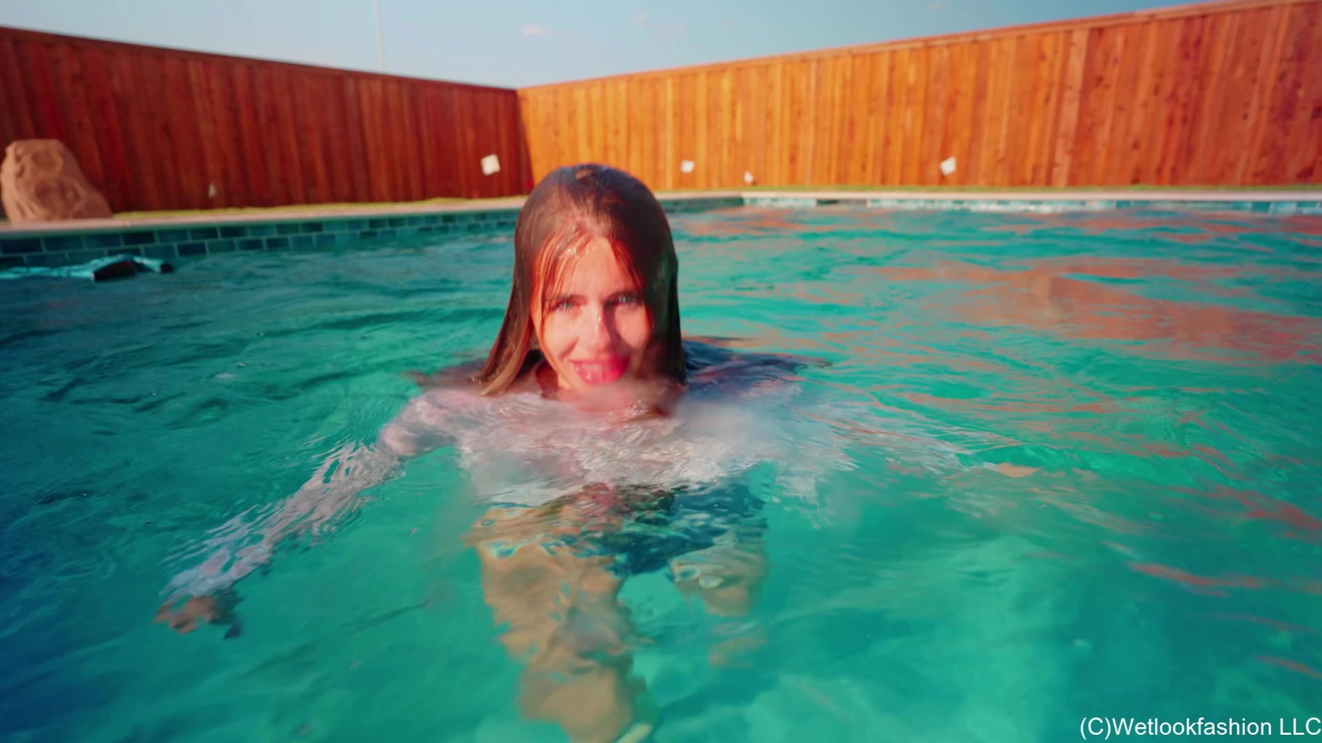 Jeans Shorts, Boot and Shirt Wetness with Joy