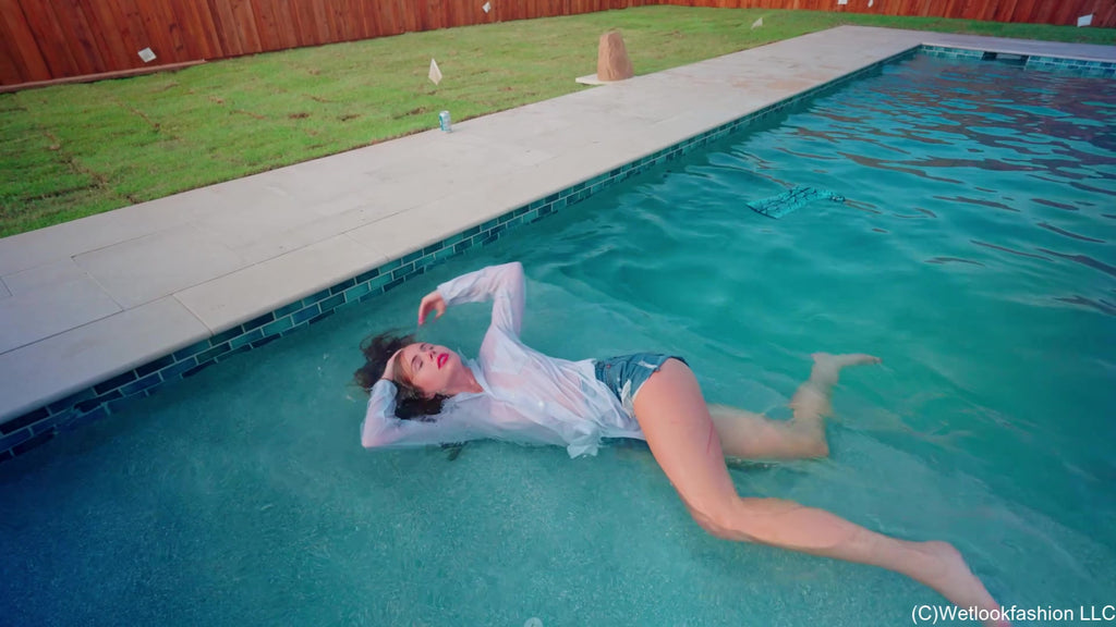 Jeans Shorts, Boot and Shirt Wetness with Joy