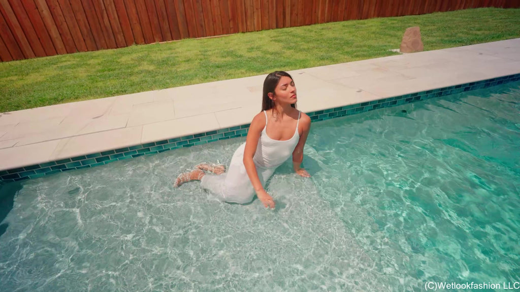 Jolissa Is Pretty Swim in White