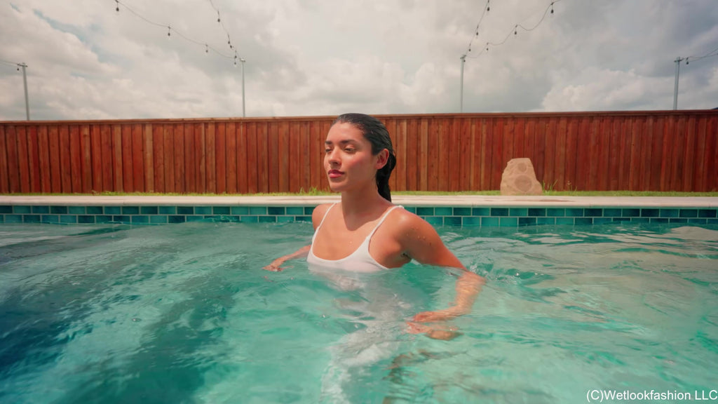 Jolissa Is Pretty Swim in White