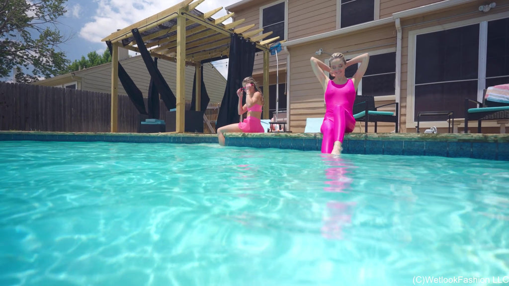Joy and Hannah Are Wet Team Pink