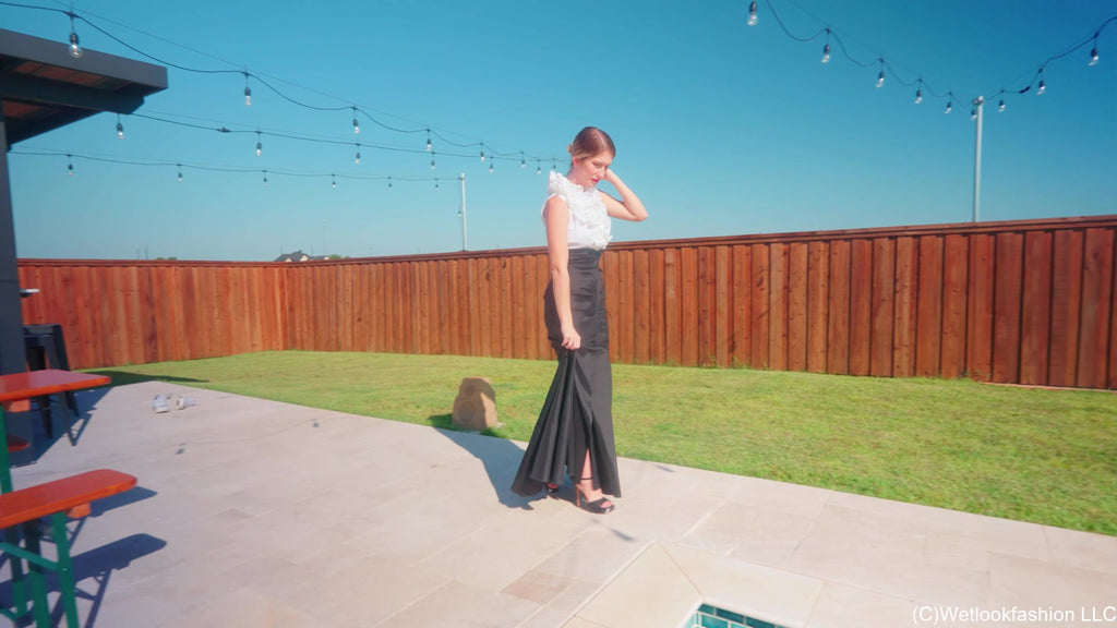 Kate Gets Wet in a Stunning Evening Gown
