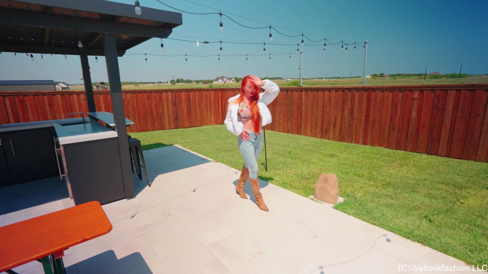 Krispeachi Takes Her First Ever Fully-Clothed Jeans Swim