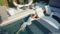 Kylie Soaks Her White Maxi Dress