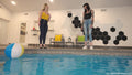 Lexie and Mandi - Pool Shenanigans in Jeans Outfits
