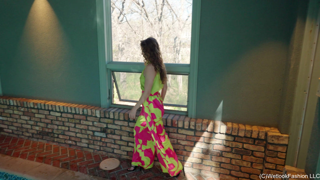 Lilith's Colorful Satin Swim