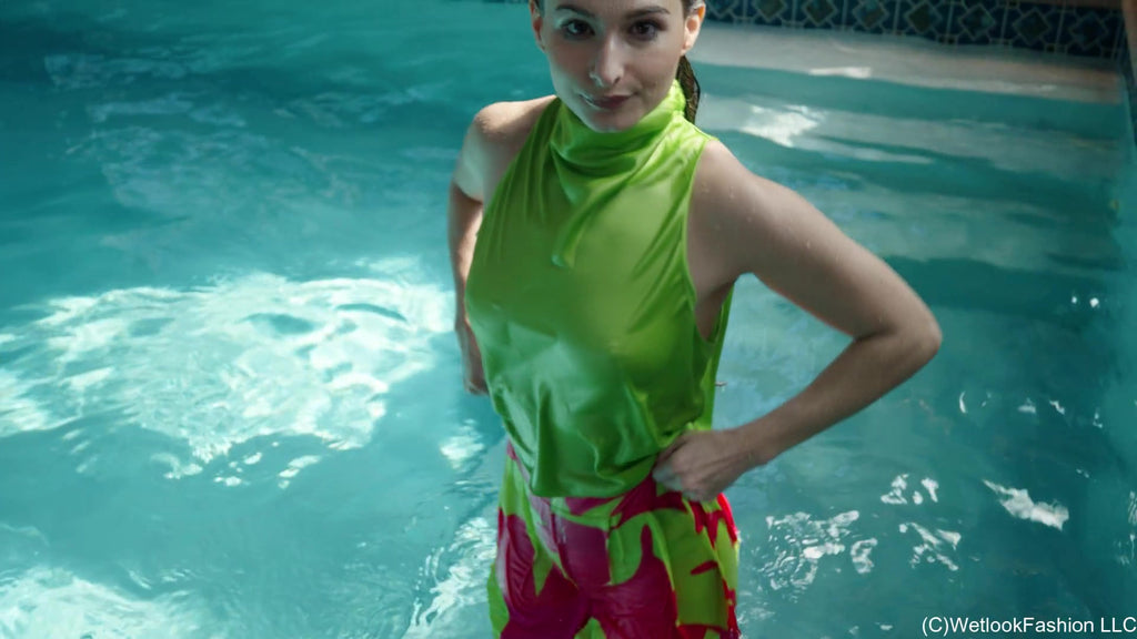 Lilith's Colorful Satin Swim