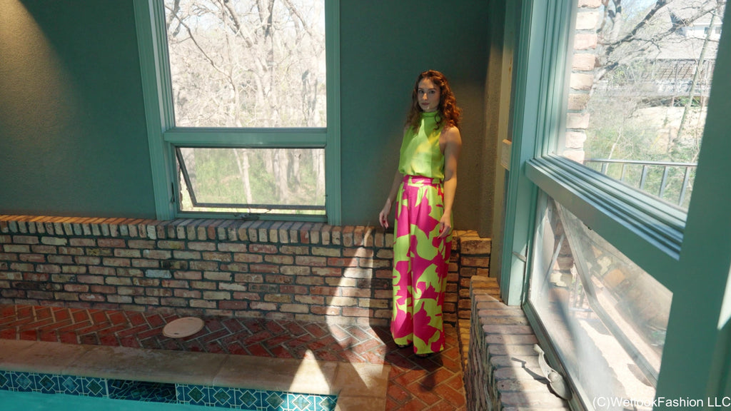 Lilith's Colorful Satin Swim