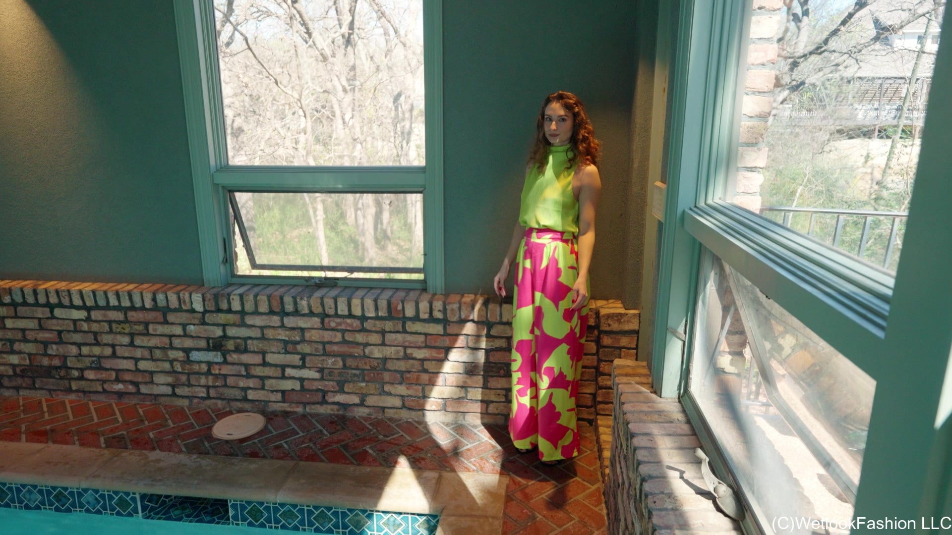 Lilith's Colorful Satin Swim