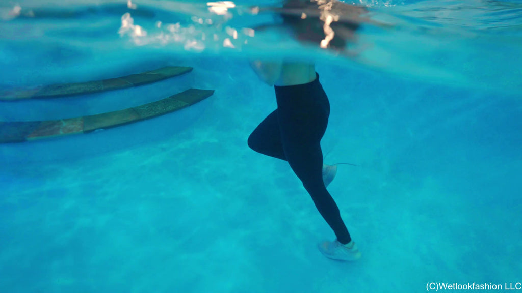 Lilith Swims in a Hot Workout Outfit