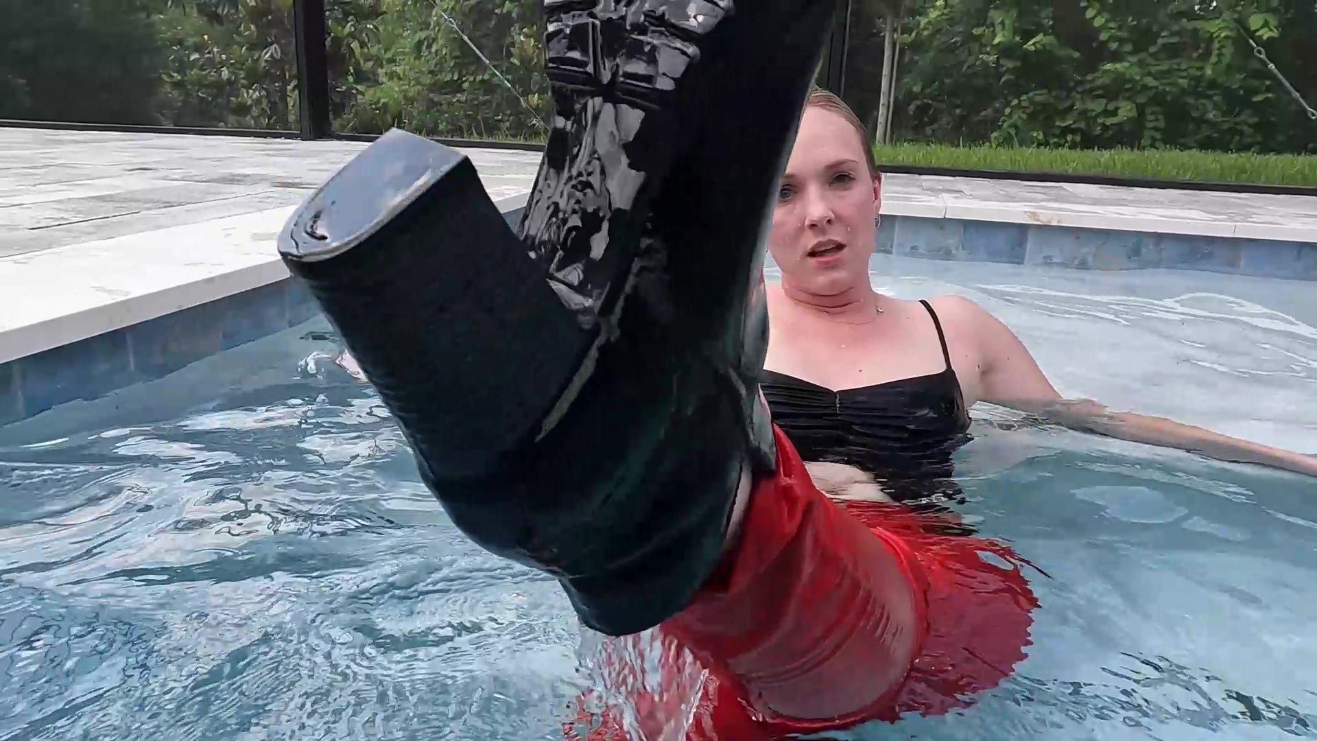Mandi Trains for Swimming Competition