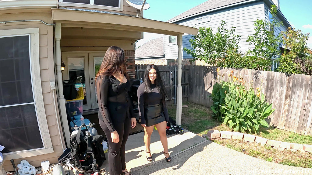 Maria and Tina Are Getting Wet in All Black Outfits