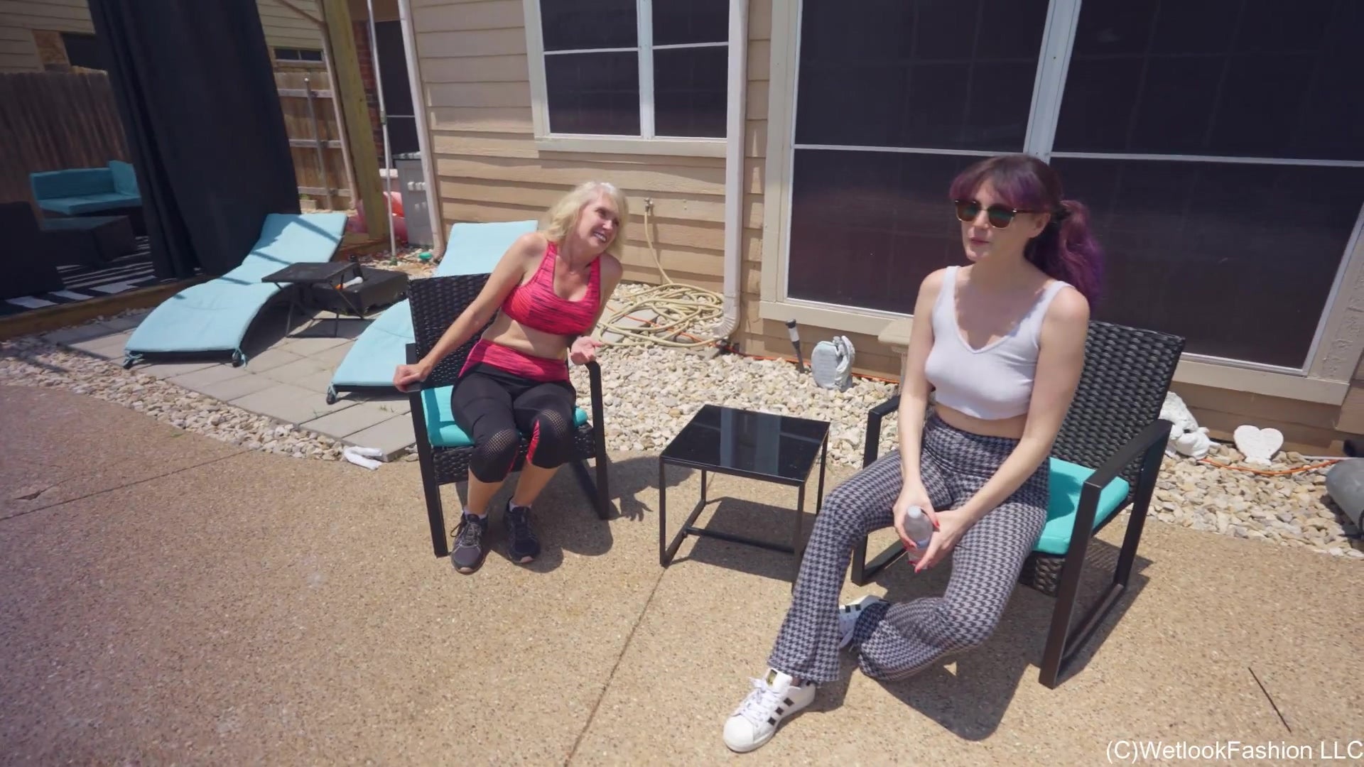 Mom and Daughter Hit the Pool Part II