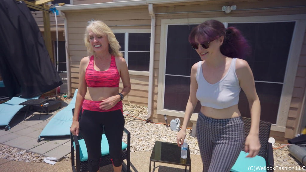 Mom and Daughter Hit the Pool Part II