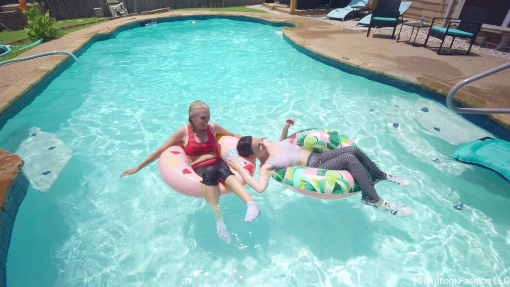Mom and Daughter Hit the Pool Part II